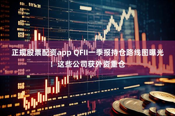正规股票配资app QFII一季报持仓路线图曝光！这些公司获外资重仓